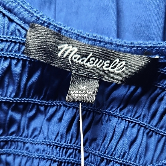 Madewell Sicily Poplin Midi Dress Blue Moon - Picture 8 of 13
